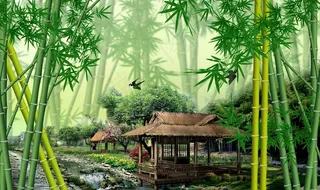 竹子背景墙图片