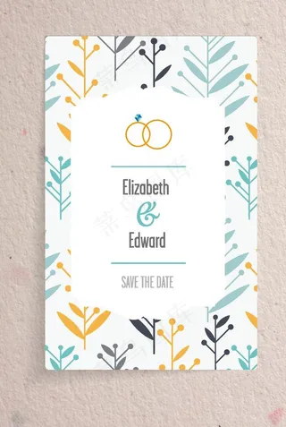 花草无缝背景海报图片