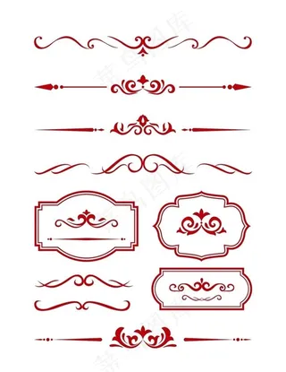 欧式边框花纹素材图片