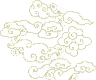 祥云底纹图片