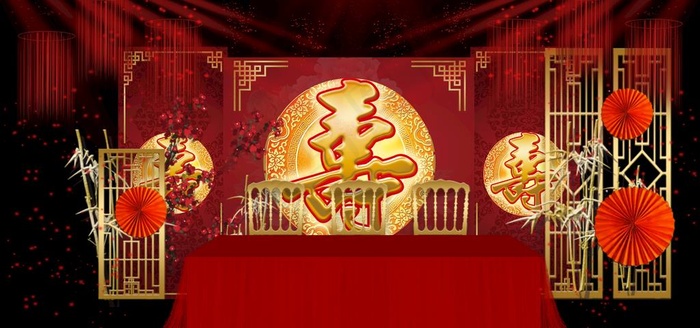 过寿背景图片(7087X3543(DPI:300))psd模版下载