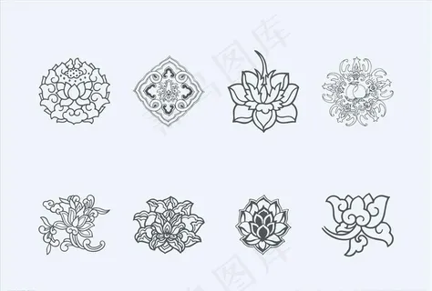 藏族花纹 民族图片