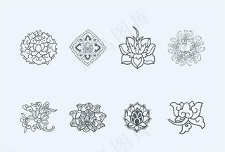 藏族花纹 民族图片