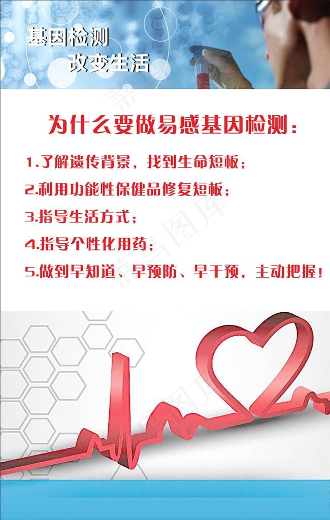基因检测海报图片