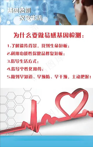 基因检测海报图片