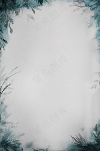 艺术水墨彩绘边框图片