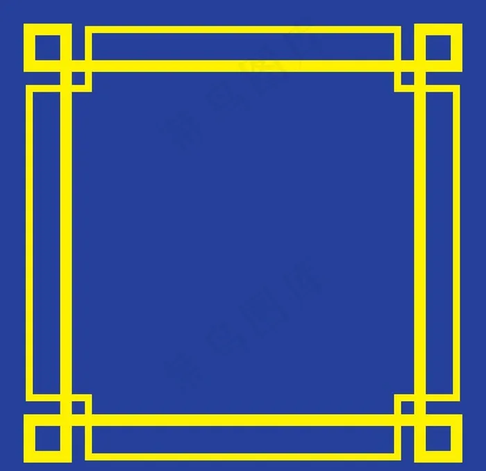 复古边框图片ai矢量模版下载