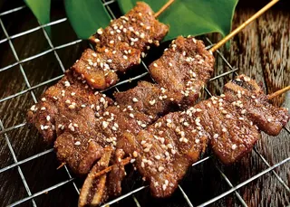 烧烤 五花肉 串串图片