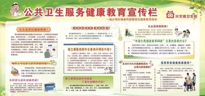 卫生服务健康宣传栏图片