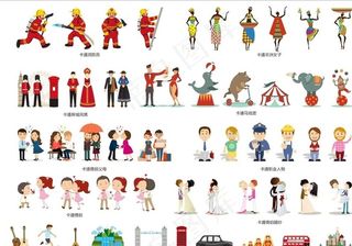 卡通人物等适量图图片