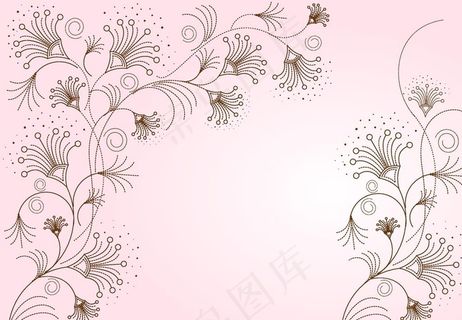 线条花纹理礼品袋印花数码印花图片