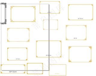 金色边框图片