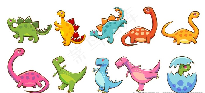 卡通恐龙背景图片