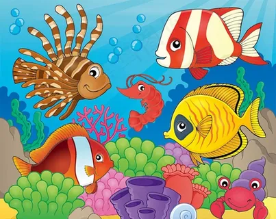 卡通海底世界图片