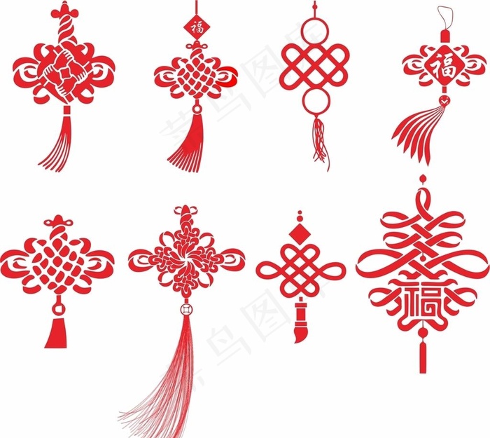 中国结图片cdr矢量模版下载