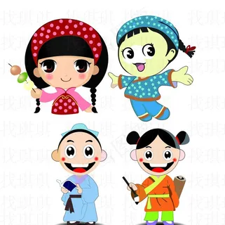 可爱的卡通小孩图片