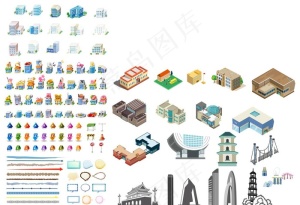 2.5D建筑图片
