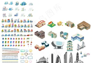 2.5D建筑图片