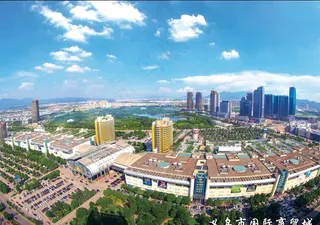 义乌文化国际商贸城航拍图图片