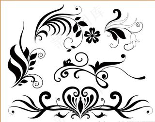 藤蔓 树叶 植物花纹图片