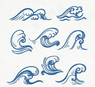 海浪素材图片