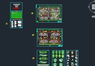 未来城坡地型地下车库建筑施工图图片