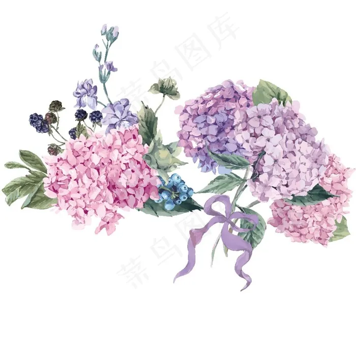 小清新花环插画图片