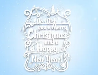 圣诞冰雪字体图片