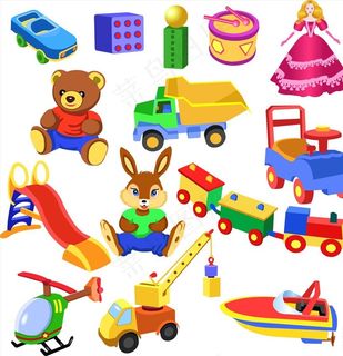 矢量儿童玩具素材图片