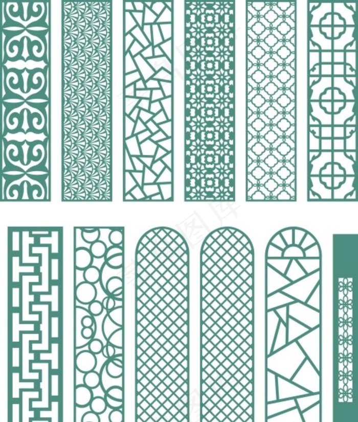 花格 窗花 镂空花纹 屏风 镂图片