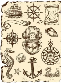航海元素图片 航海元素图片