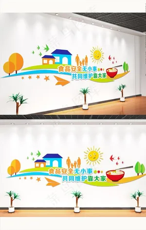 食堂文化墙图片