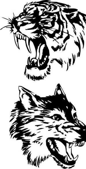 虎头 狼头图片