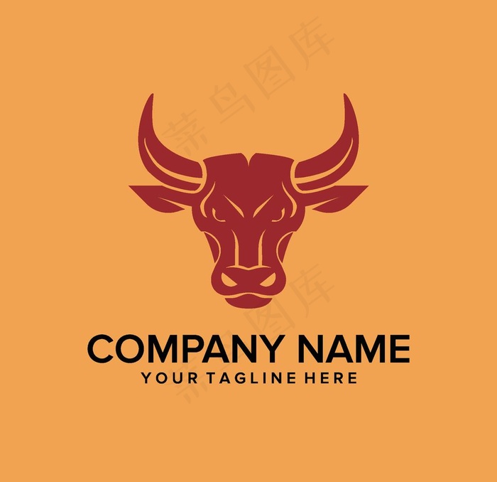 公牛图标图片