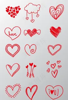 卡通心形图片