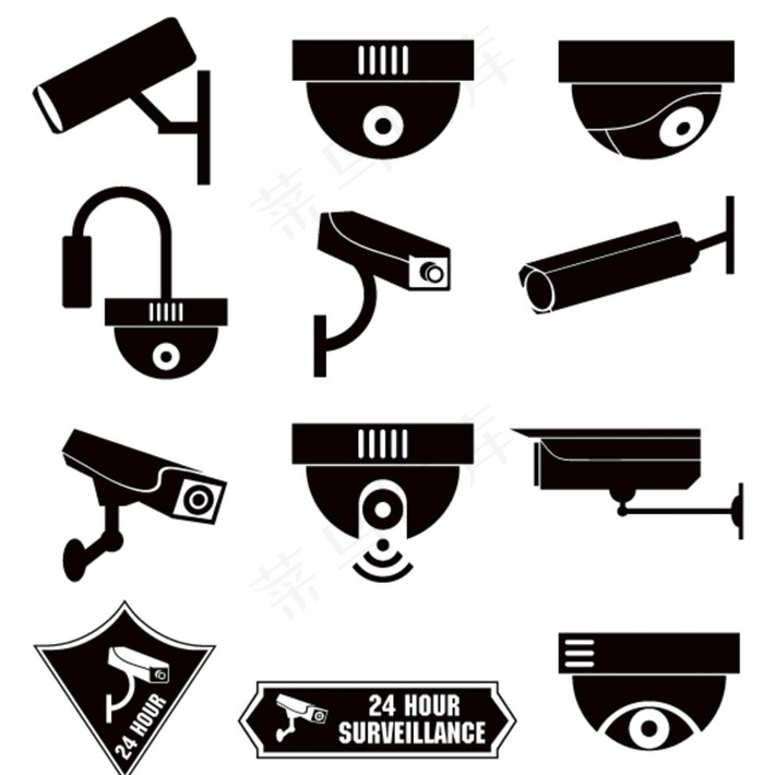 摄像头矢量素材图片