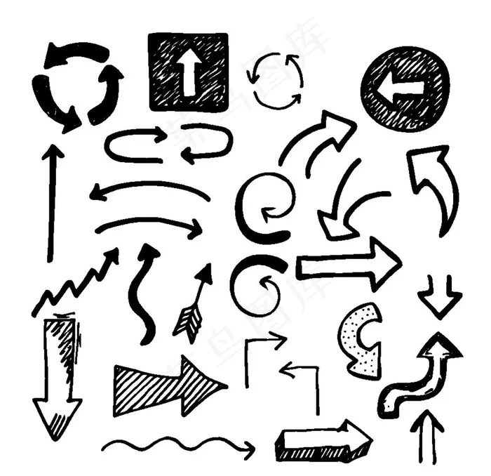 箭头图片ai矢量模版下载