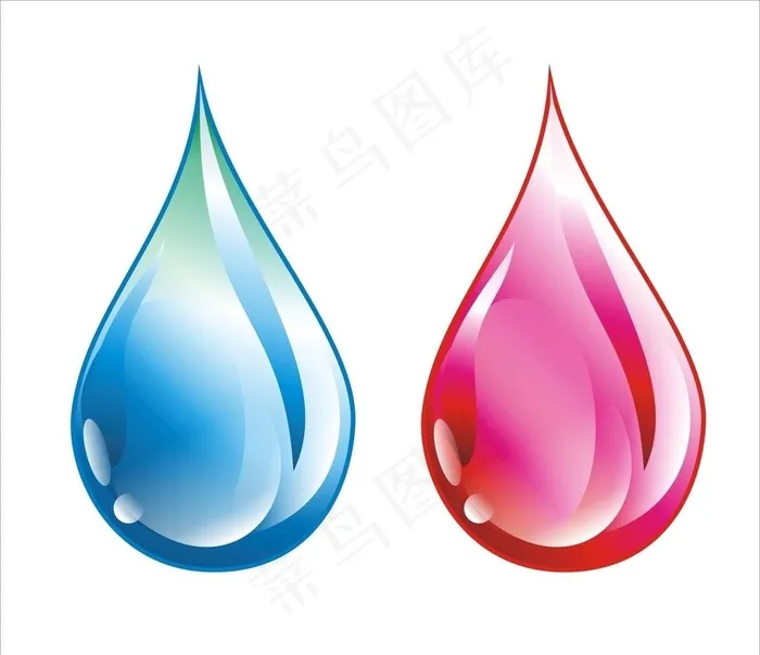 水滴图片cdr矢量模版下载