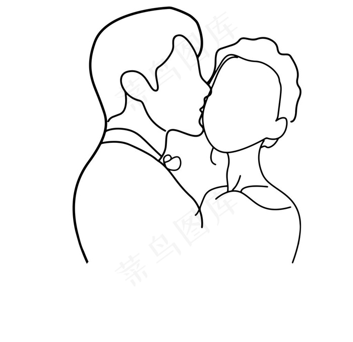 婚礼线条logo图片