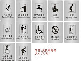 小心地滑等标识牌图片