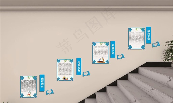 楼梯文化图片cdr矢量模版下载