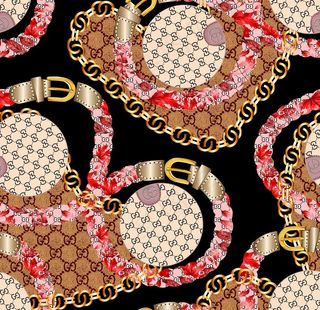 链条 豹纹 设计 大牌 图案图片