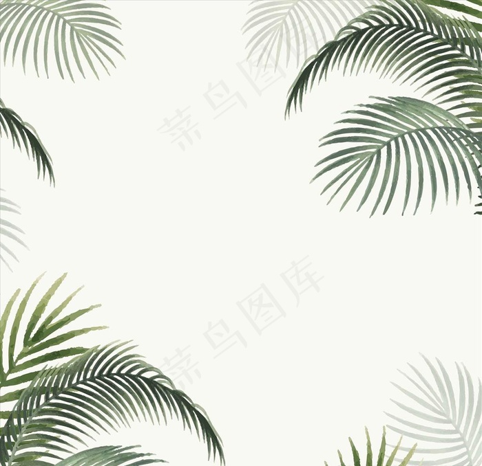 树叶图片ai矢量模版下载