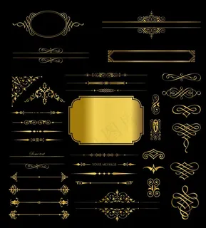 金色边框图片