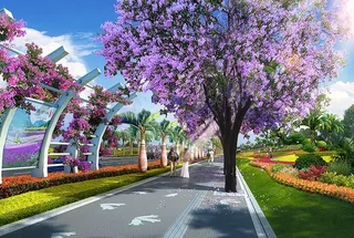 道路景观透视图片