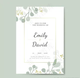 婚礼邀请函图片