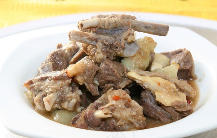 牧区炖羊肉图片