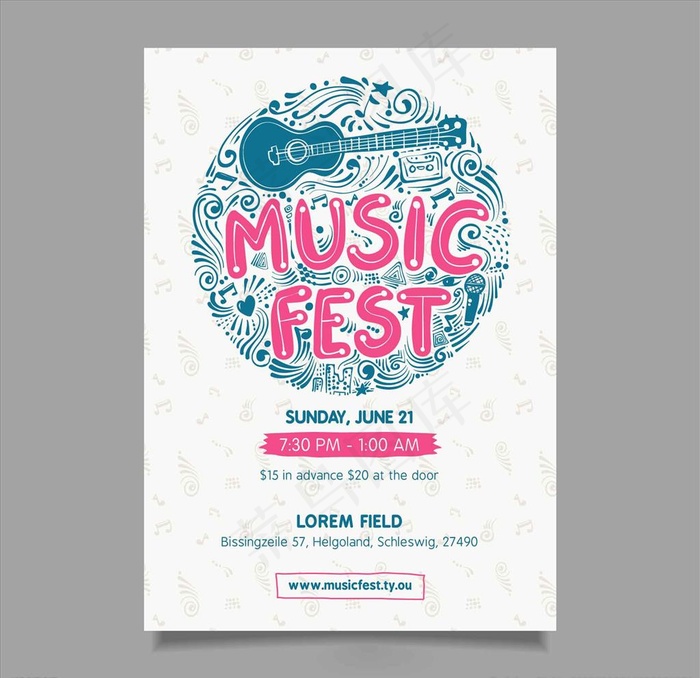 音乐节海报图片