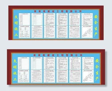 建筑工地十牌一图图片