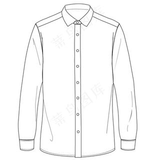 长袖小领衬衫图片